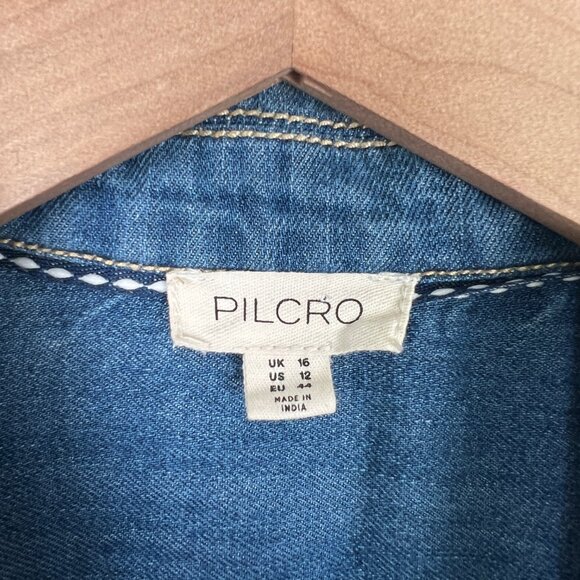 Anthropologie Denim Blue Midi Dress - Picture 7 of 14